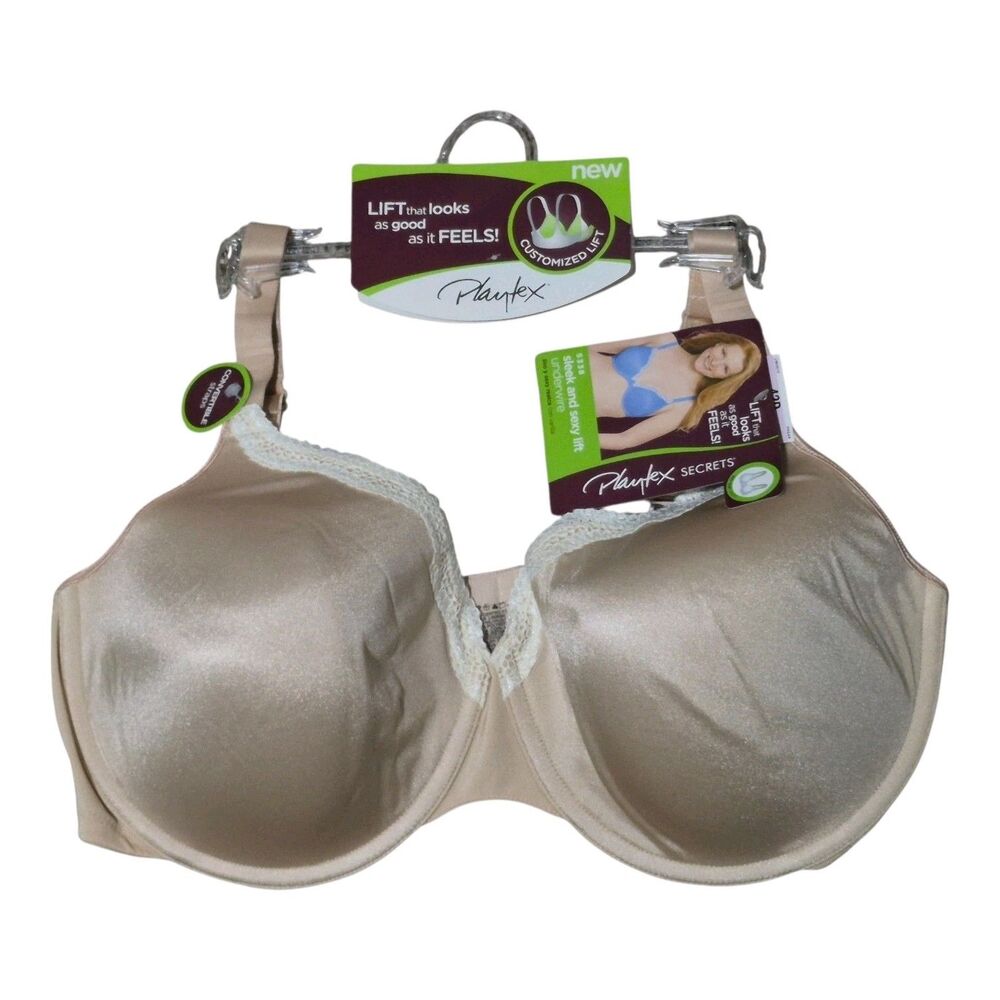 New With Tags Playtex 42D Underwire Sleek And Sexy Lift Style: 5338 Beige